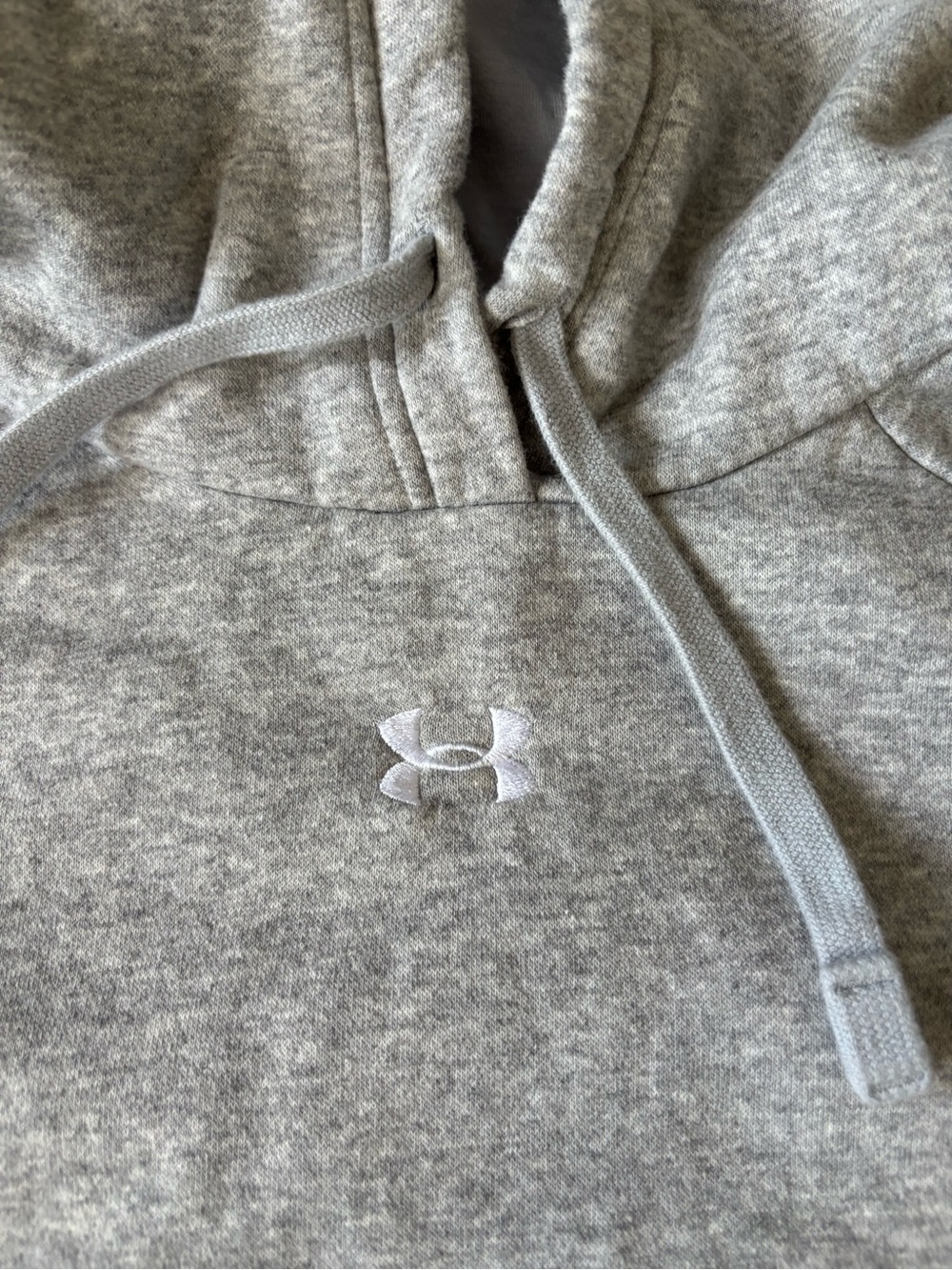 Under Armour Light Gray Men's Pullover Hoodie - Picture 3 of 4